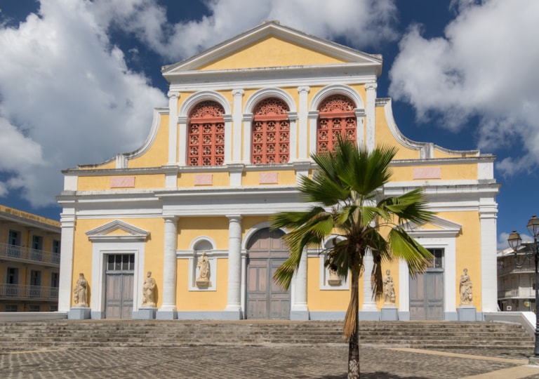Catholic Church of St. Peter and St. Paul in Pointe-a-Pitre, capital of Guadeloupe, Caribbean