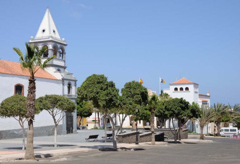 Church in Puerto del Rosario, Canary Island Fuerteventura, Spain