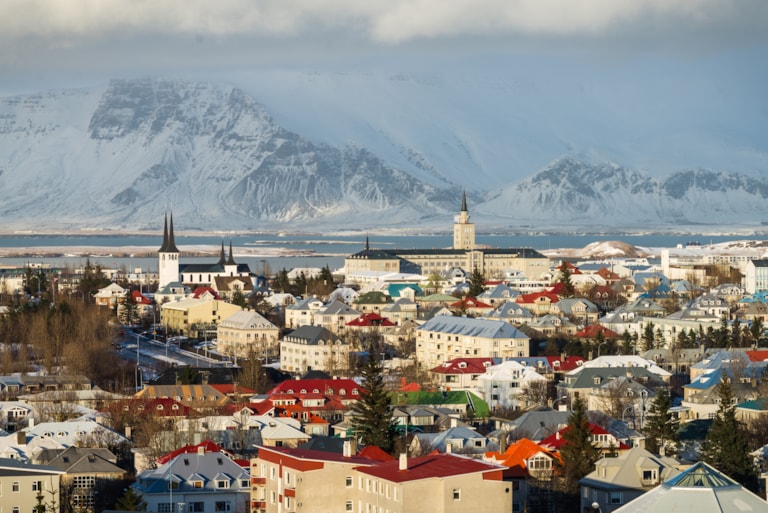 Photo of Reykjavik's panorama, Iceland